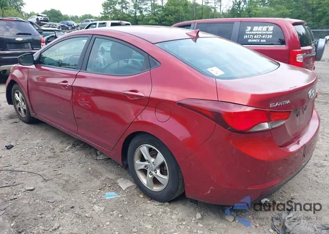 2015 Hyundai Elantra Se из США, поврежденный, VIN 5NPDH4AE8FH605410